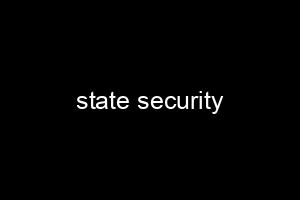state security